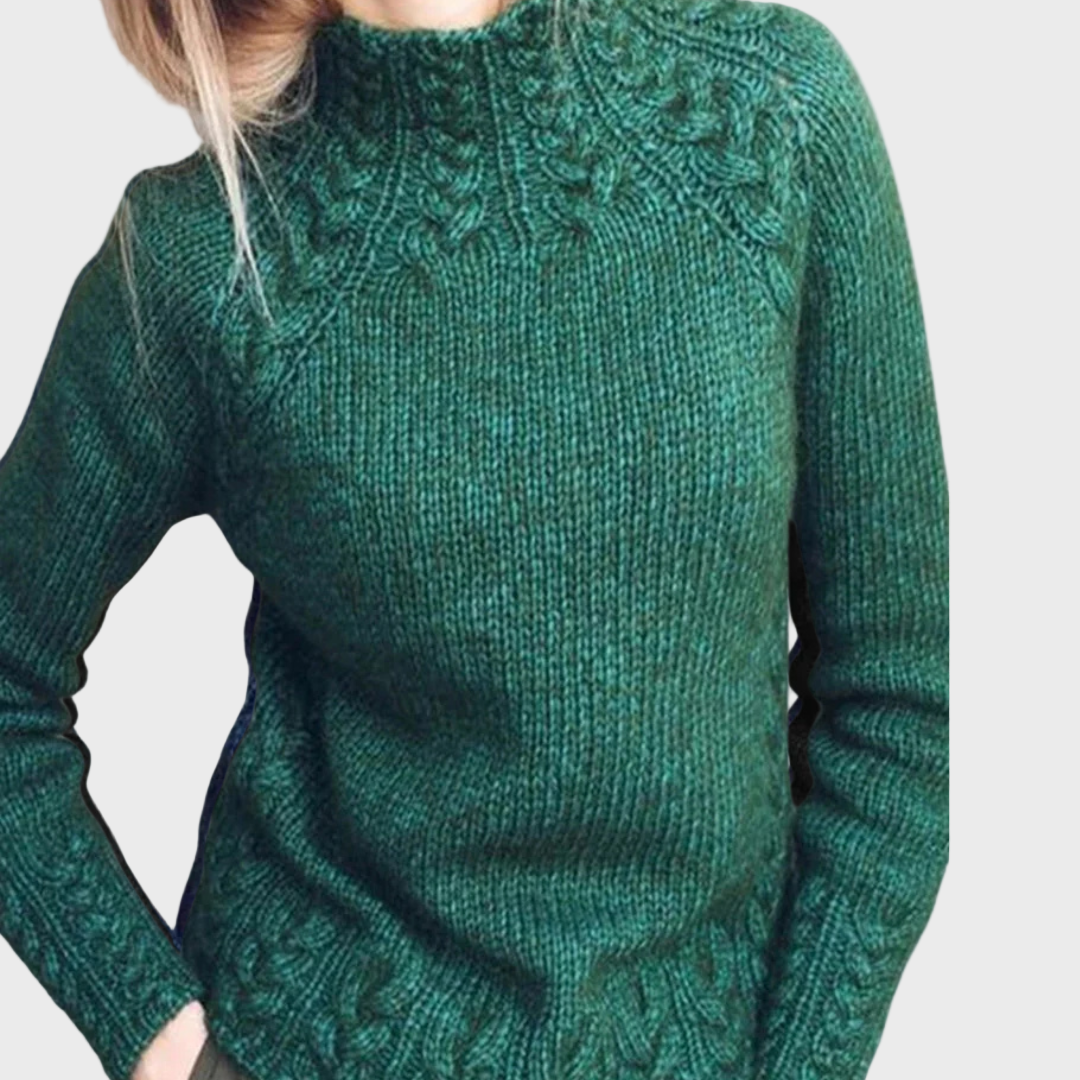 Elegant Sweater with Collar