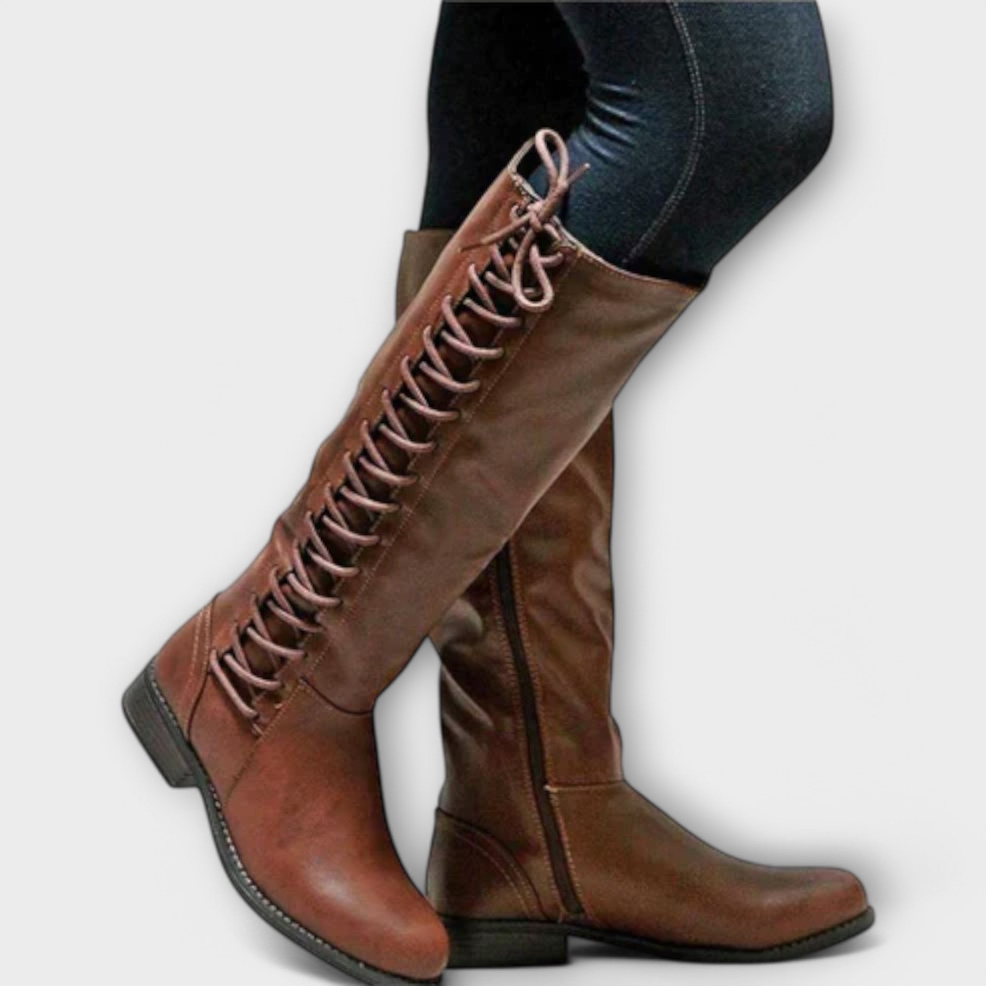 Austra - Elegant Ankle Boots with Laces