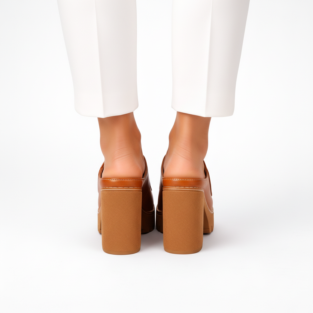 Mizella | Leather Platform Heels