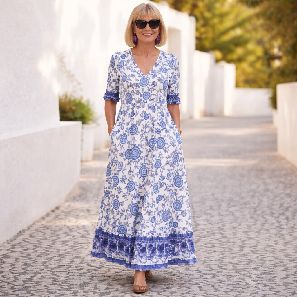 Elly | Elegant Floral Dress with a Light Touch