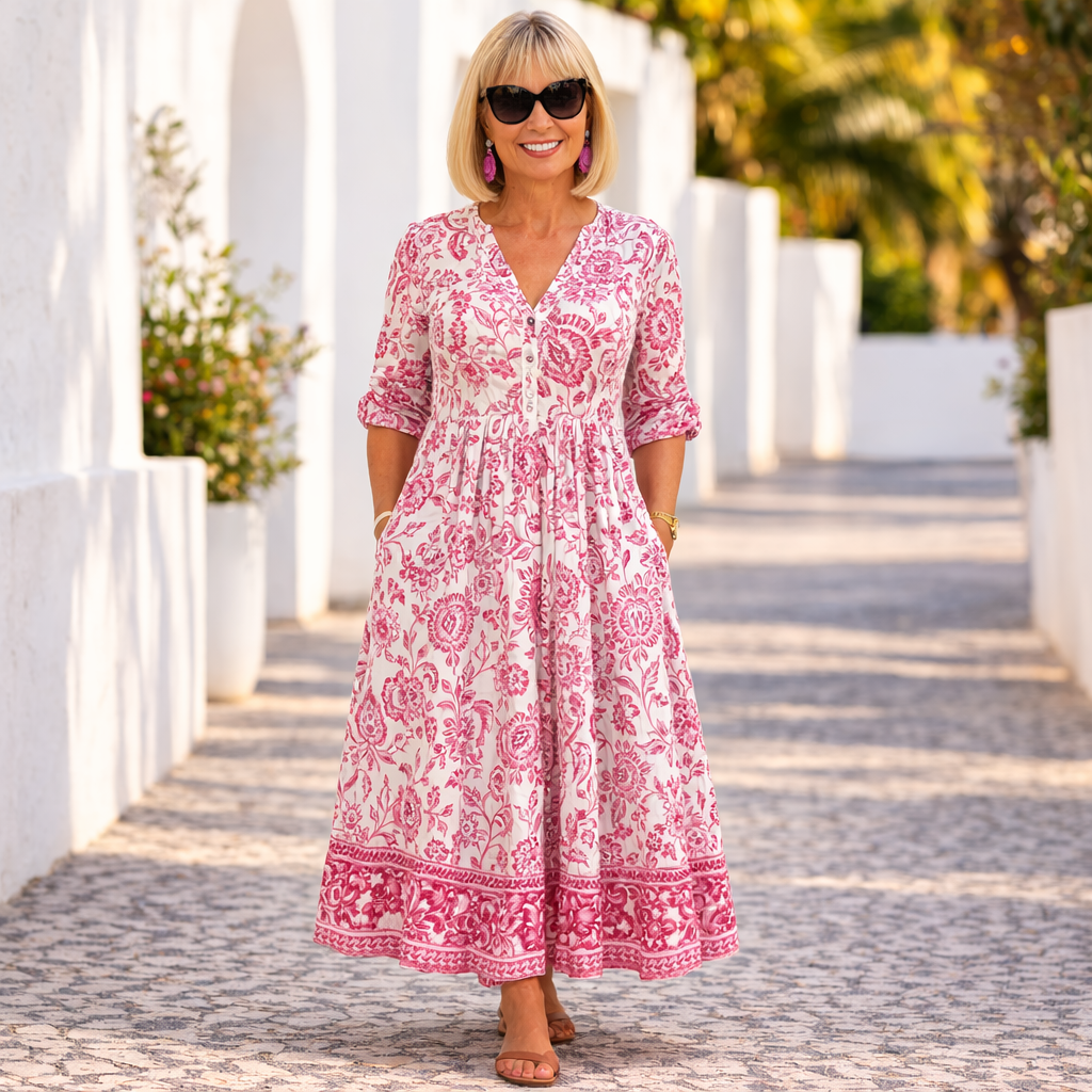 Elly | Elegant Floral Dress with a Light Touch