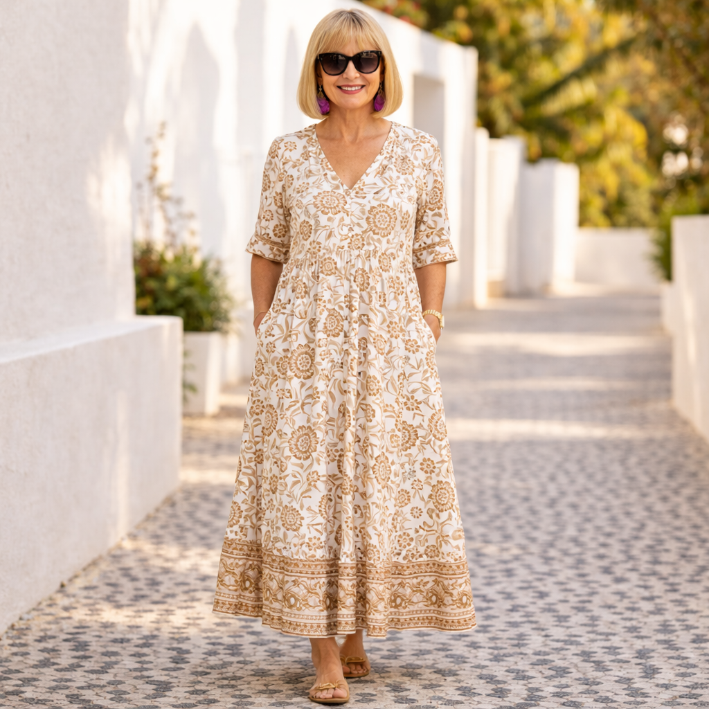 Elly | Elegant Floral Dress with a Light Touch