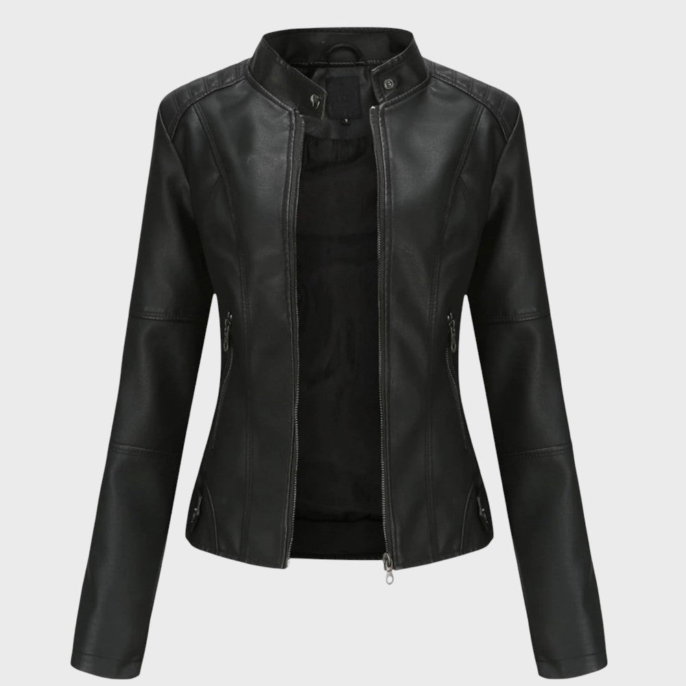 Skaistė | Elegant Leather Jacket