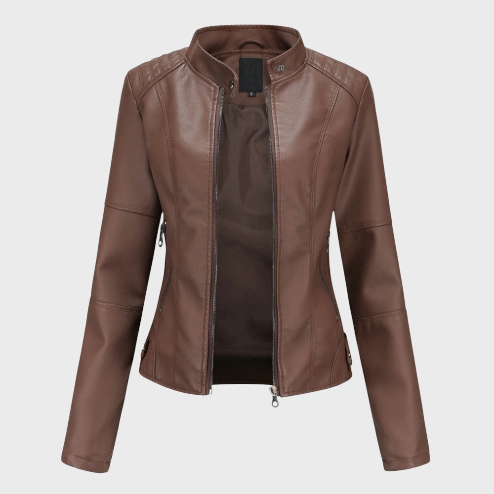 Skaistė | Elegant Leather Jacket