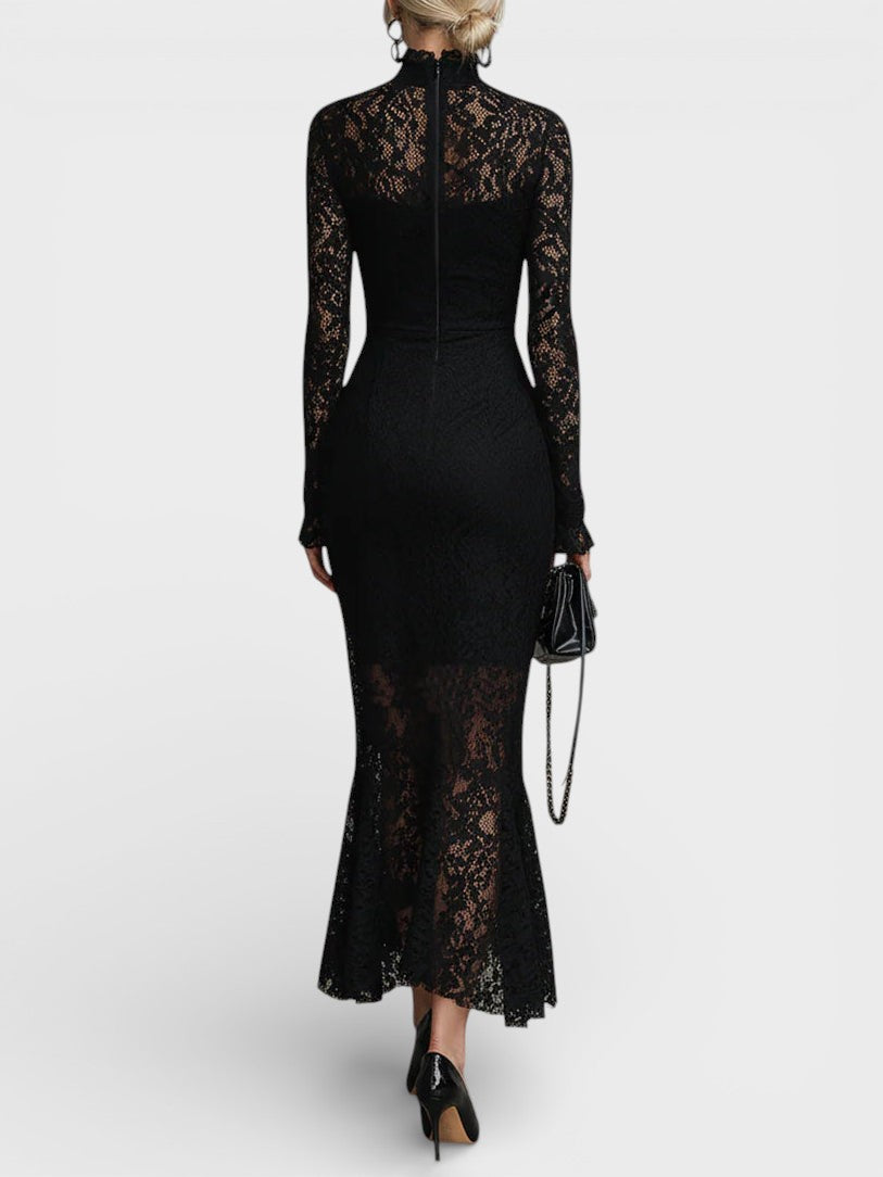 Florentina™ | Elegant black maxi dress