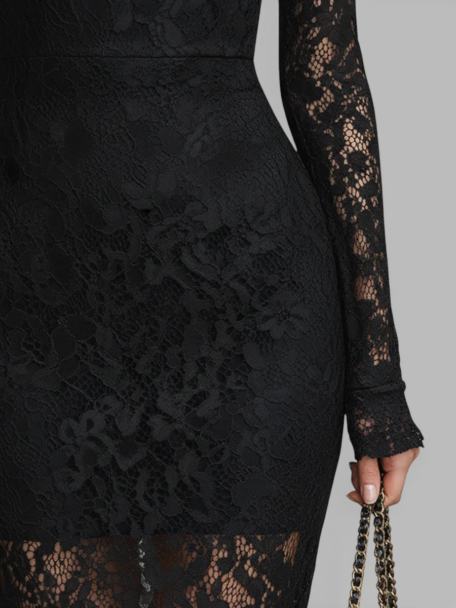 Florentina™ | Elegant black maxi dress