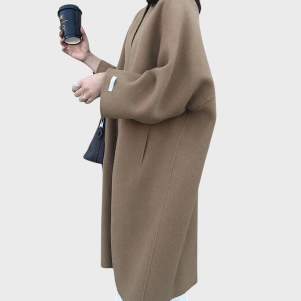 Lukrecija | Elegant Long Wool Coat