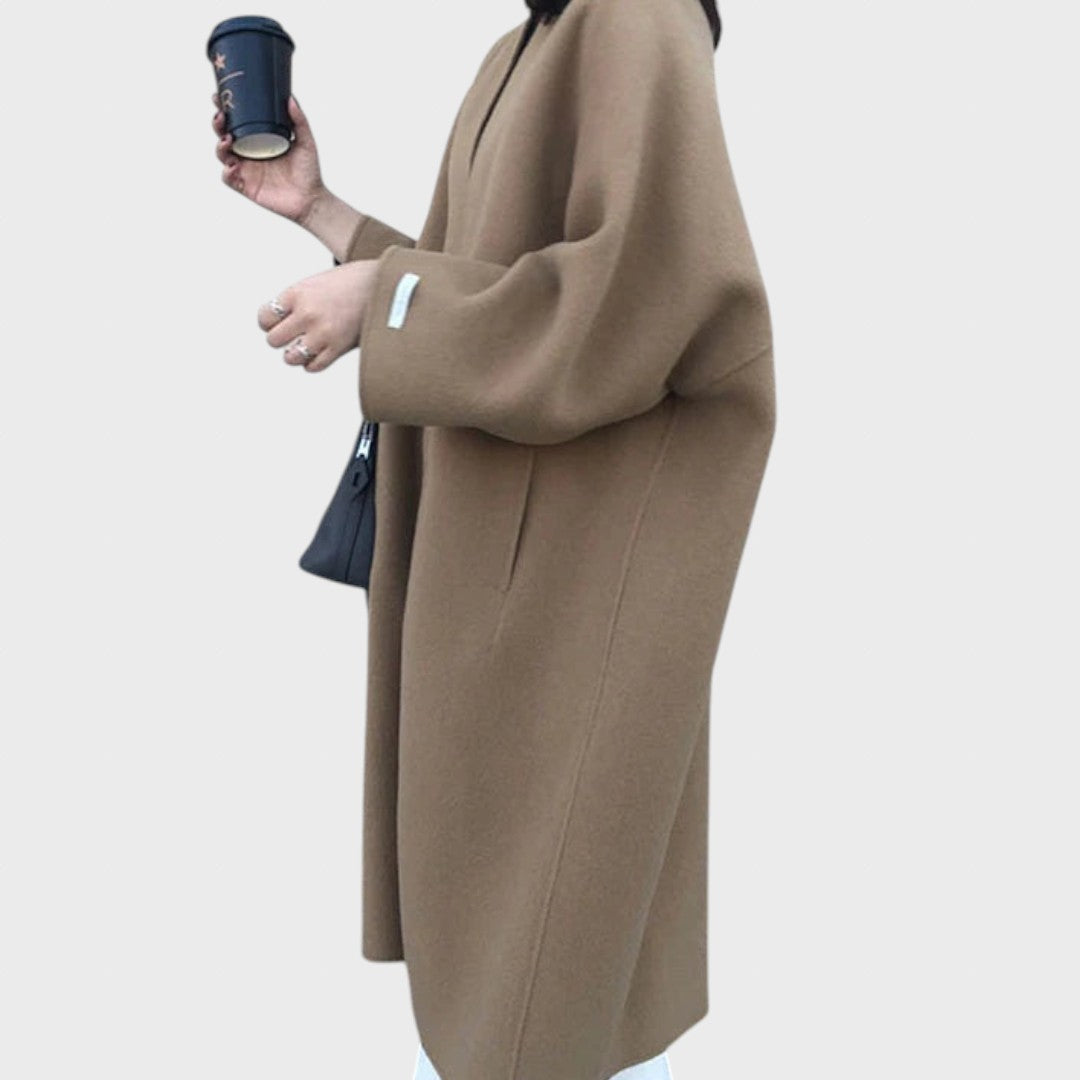 Lukrecija | Elegant Long Wool Coat
