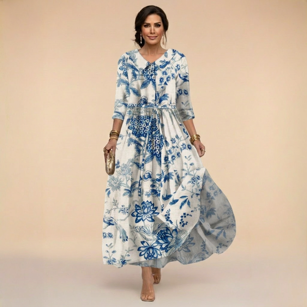 Floral Porcelain Dress