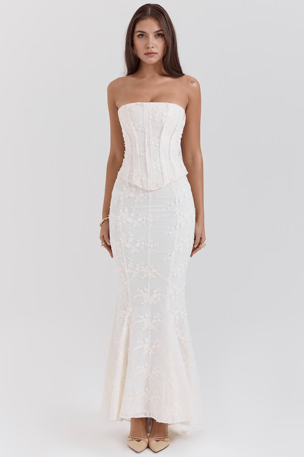 Ebi | Dress with Embroidered Corset