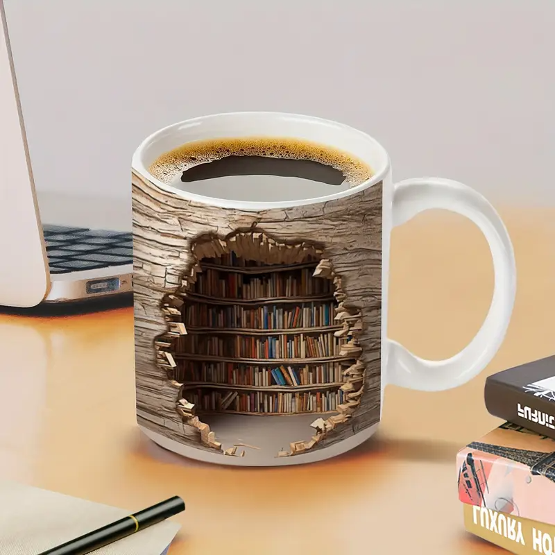 Heat-activated Enchanted Library Mug