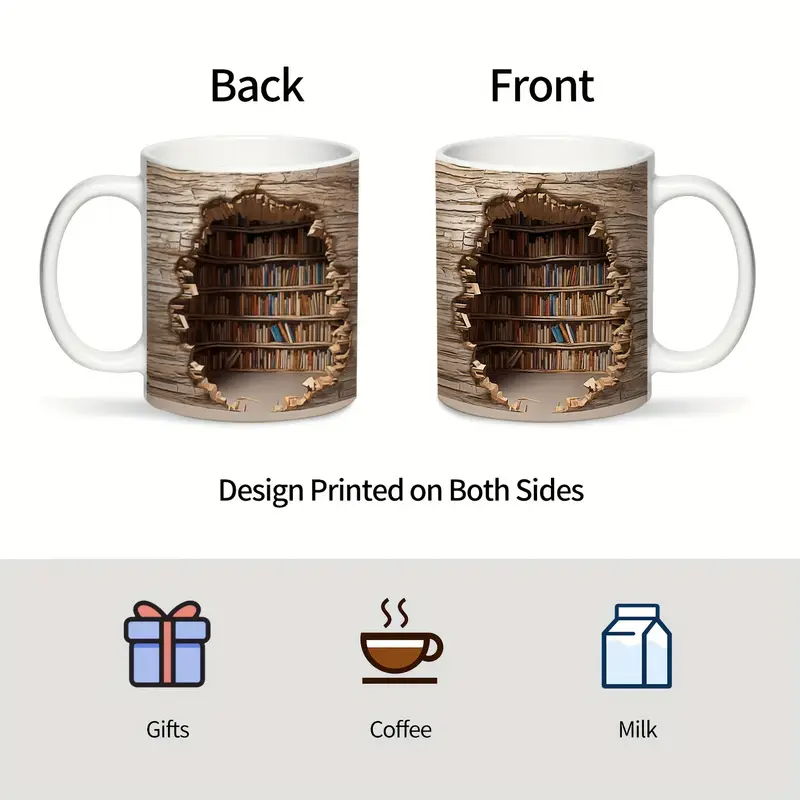 Heat-activated Enchanted Library Mug