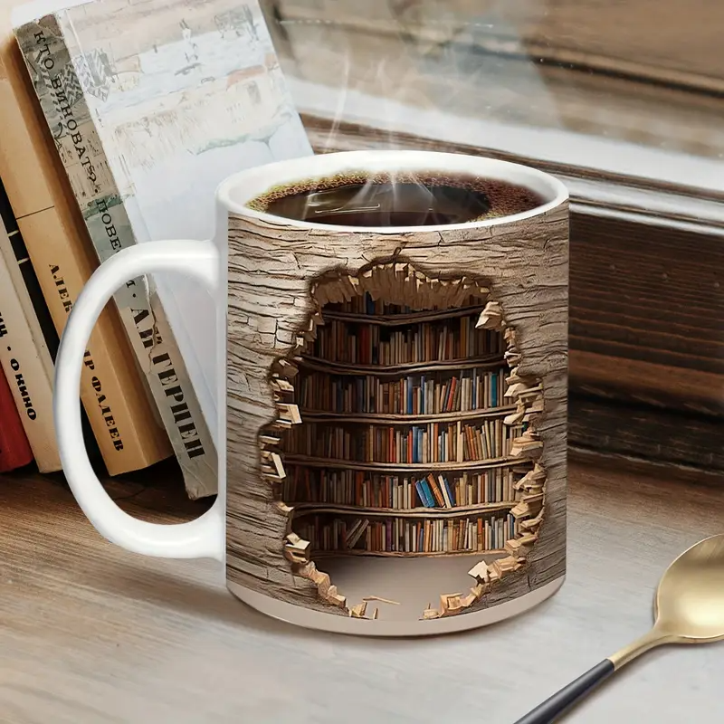 Heat-activated Enchanted Library Mug