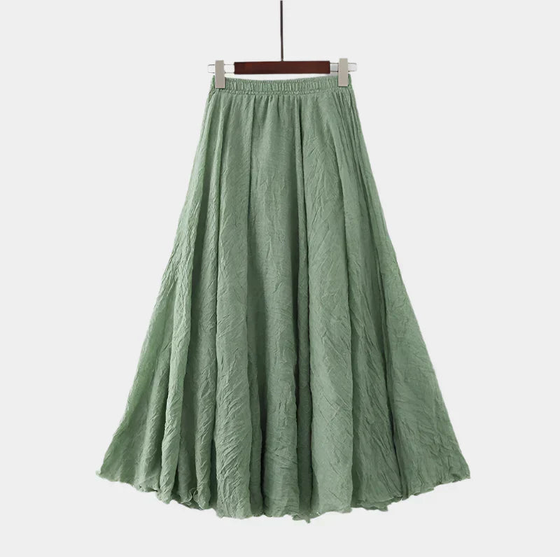 Fustă elegantă cu talie înaltă