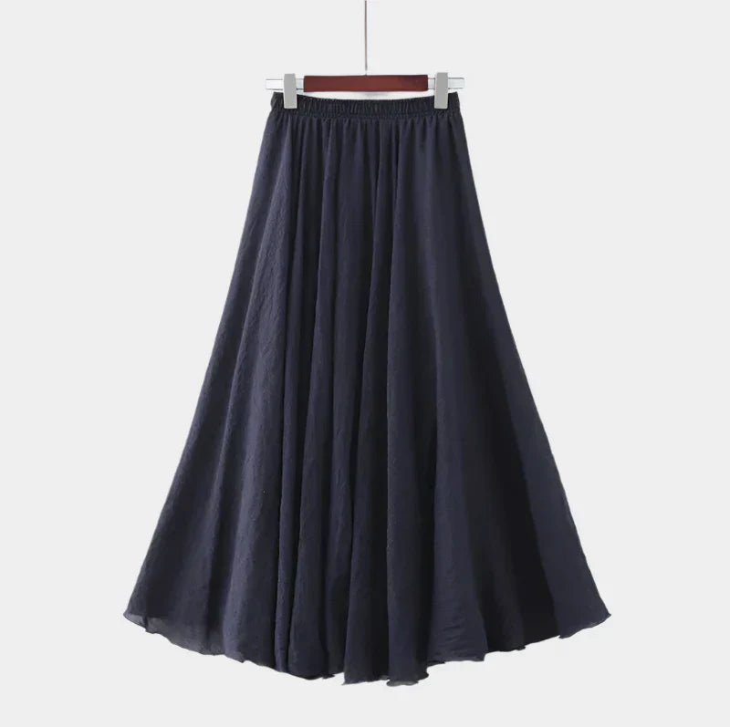 Fustă elegantă cu talie înaltă
