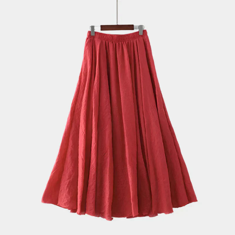 Fustă elegantă cu talie înaltă