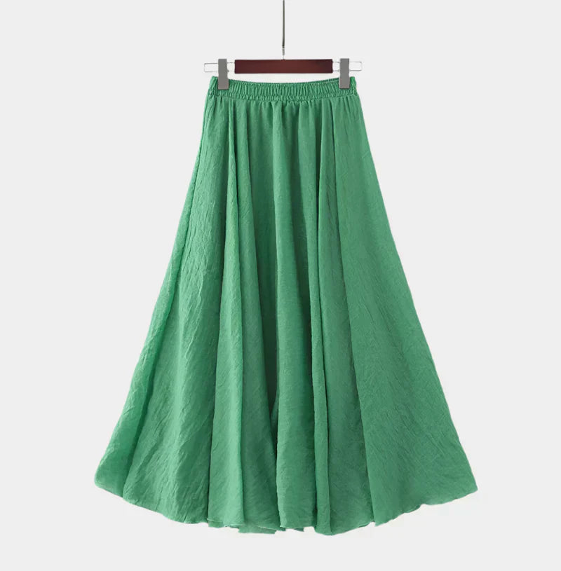 Fustă elegantă cu talie înaltă