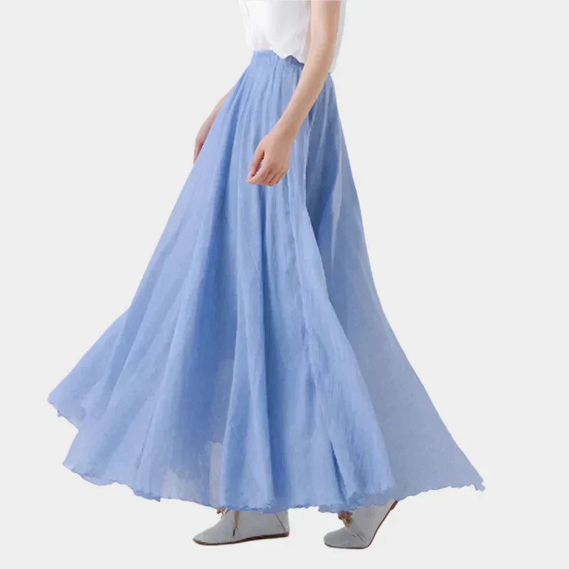 Fustă elegantă cu talie înaltă