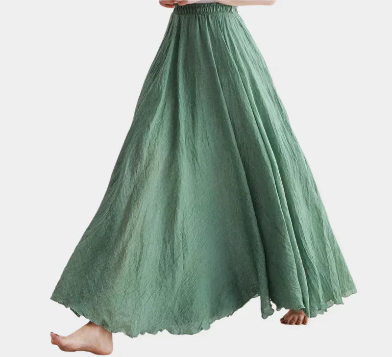 Fustă elegantă cu talie înaltă