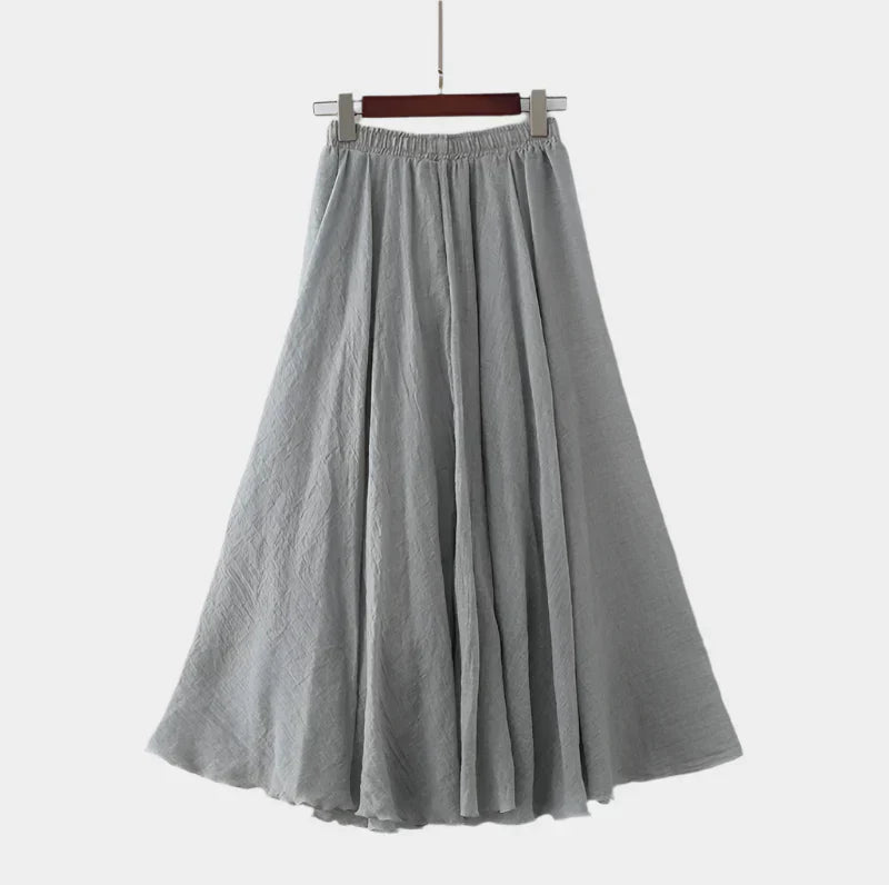 Fustă elegantă cu talie înaltă