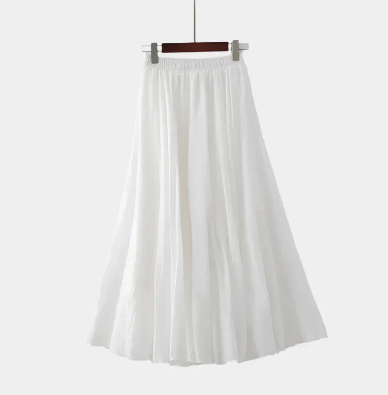 Fustă elegantă cu talie înaltă