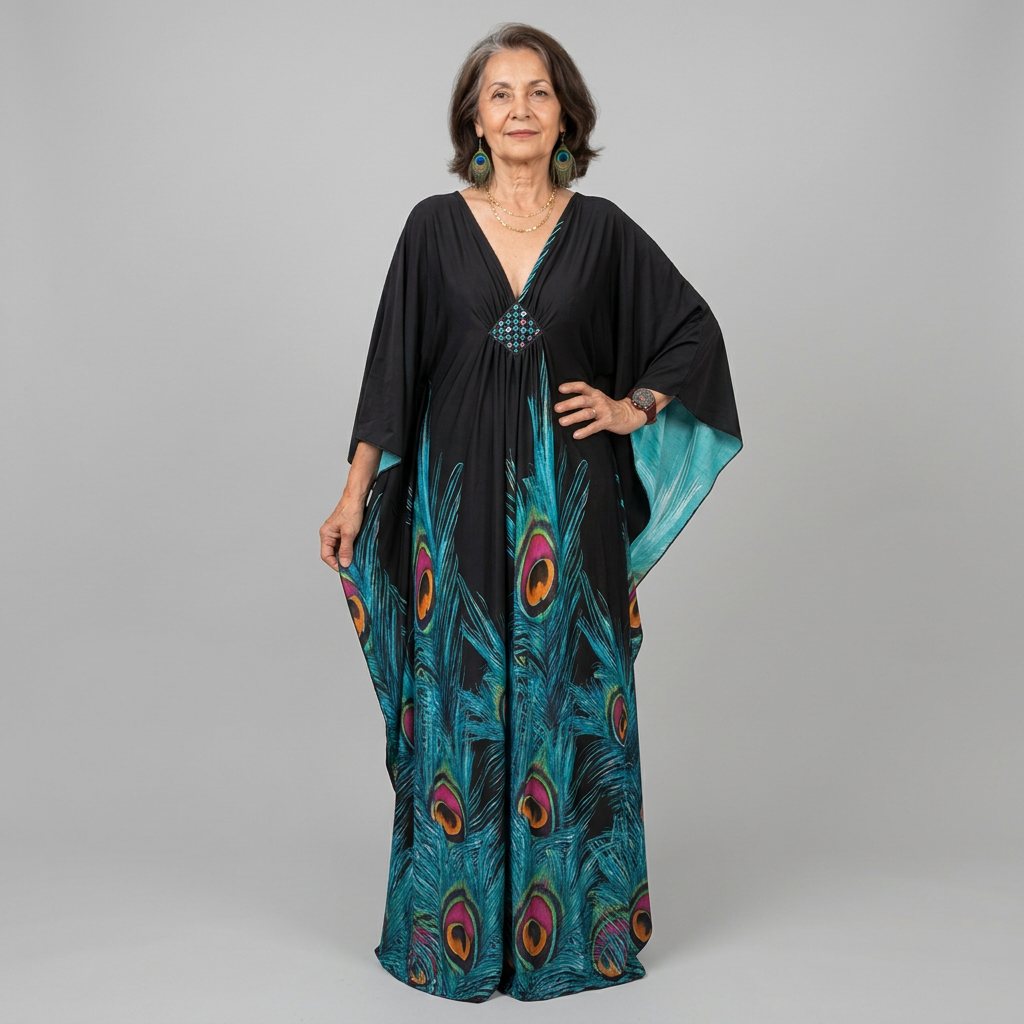 Yasmine – Floral Kaftan Maxi Dress