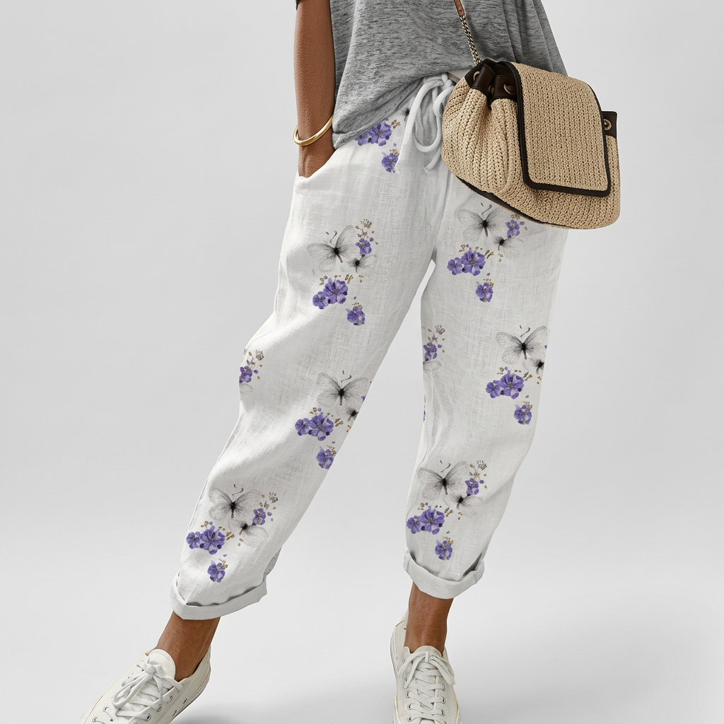 Ava™ - Pantaloni Confortabili din Bumbac și In