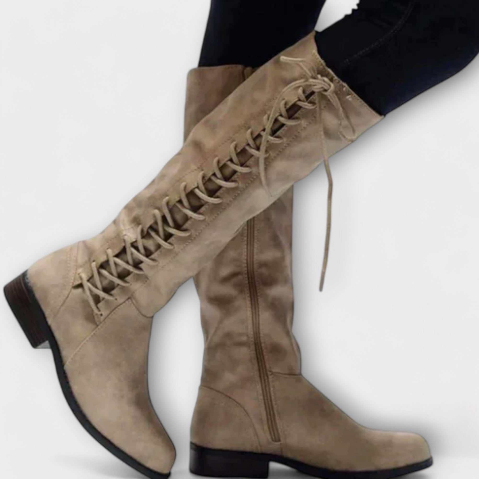Austra - Elegant Ankle Boots with Laces