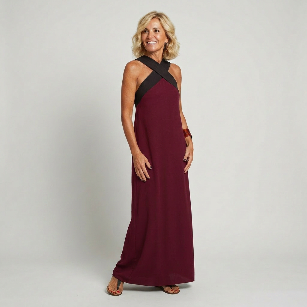 Delphine | Dress With Crossed Cut