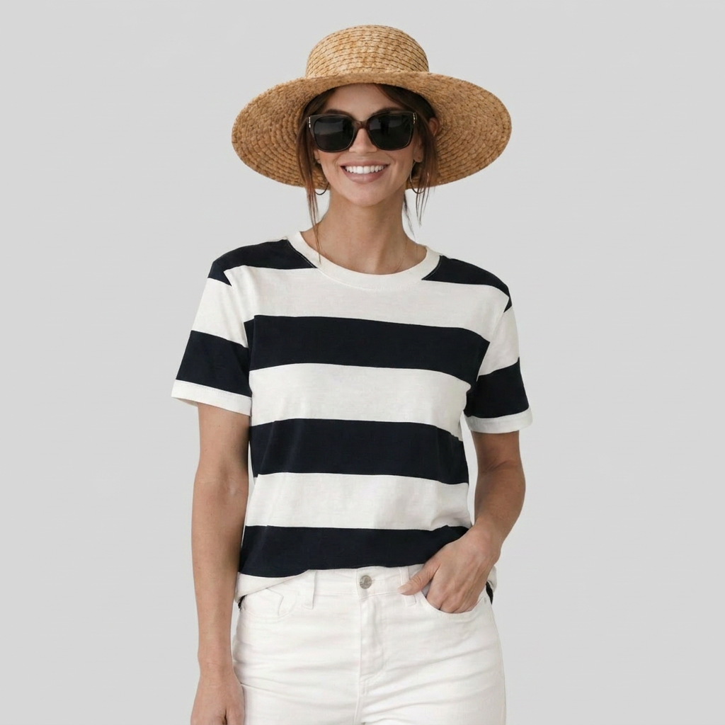 Poppy | Classic Breton Stripe Tee
