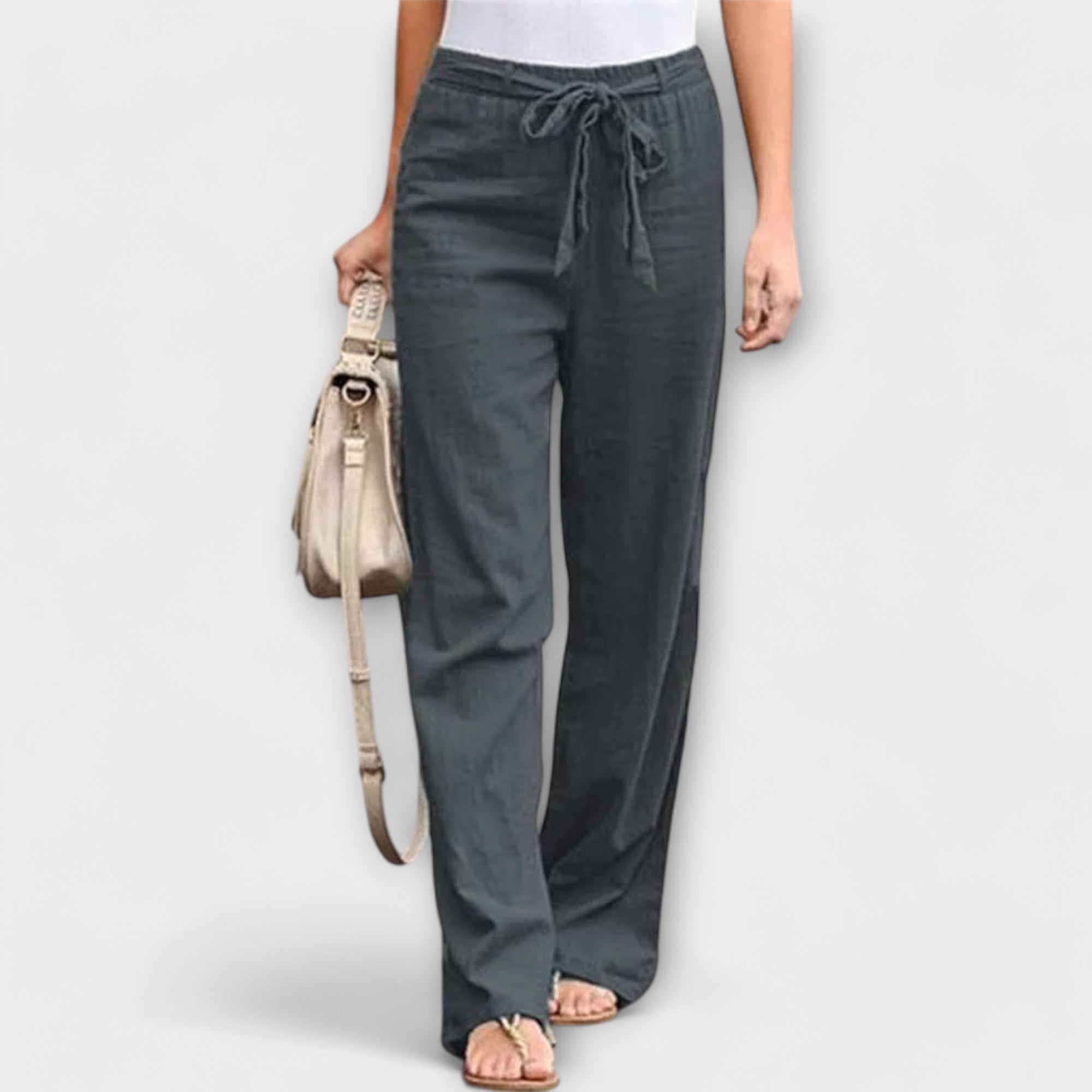 Ava™ - Pantaloni ușori din in