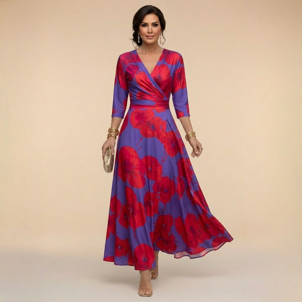 Lillian - Rochie Maxi Amplă Tip Petrecută