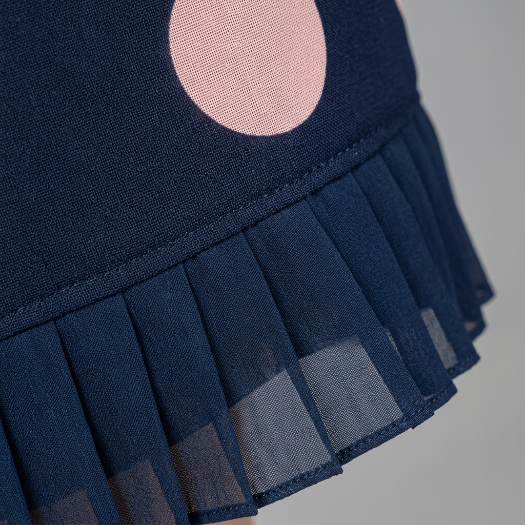 Victoria | Pleated Polka Dot Dress