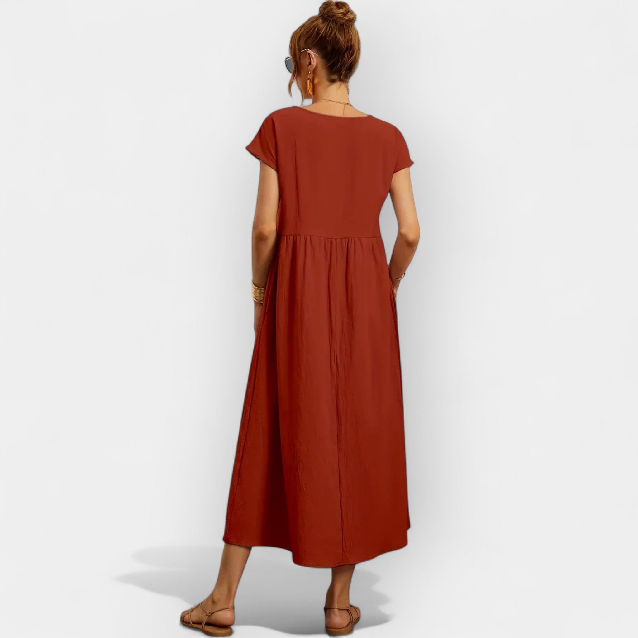 Easy Cotton Dress with Pockets