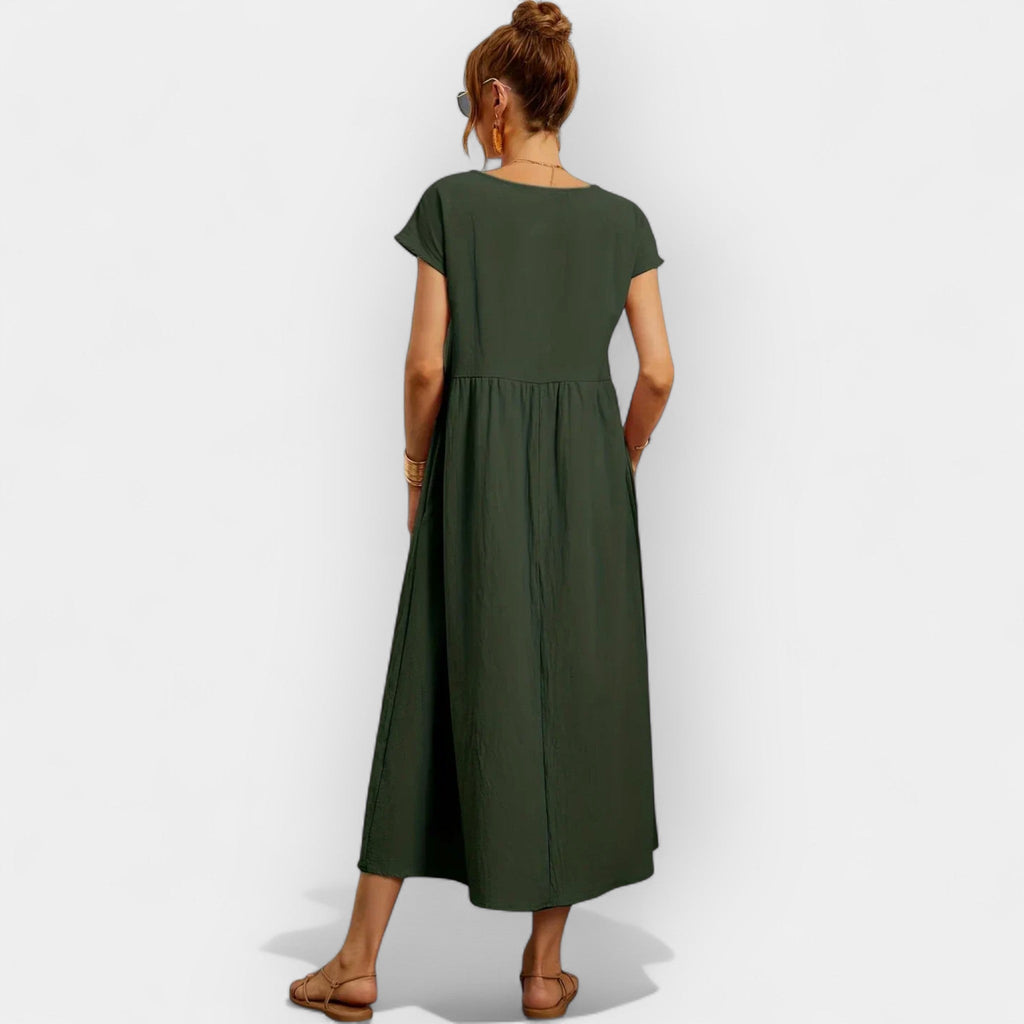 Easy Cotton Dress with Pockets