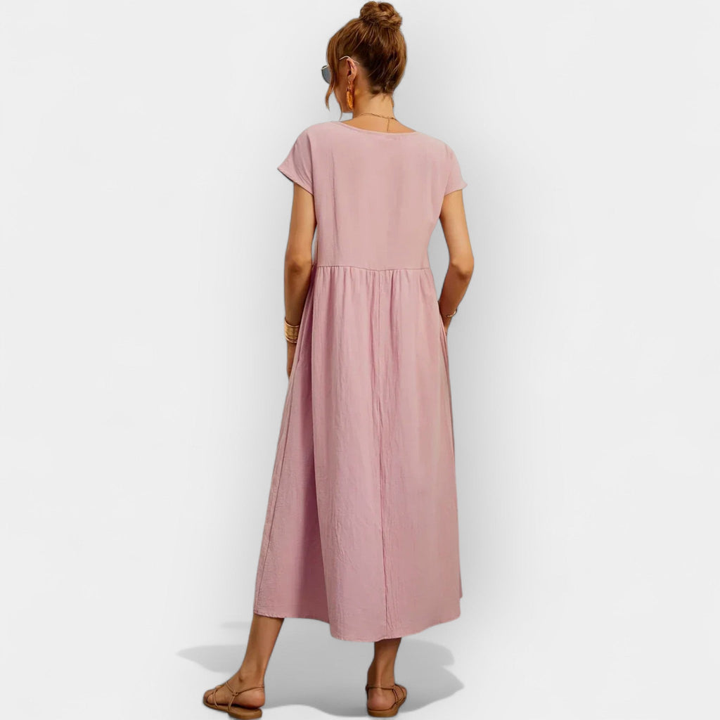 Easy Cotton Dress with Pockets