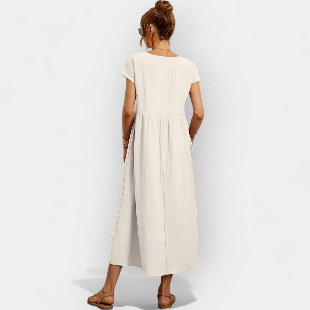 Easy Cotton Dress with Pockets