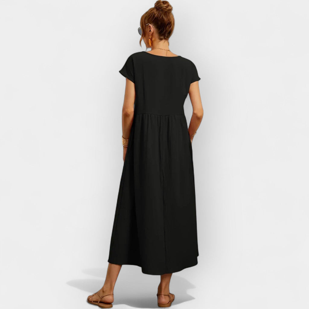 Easy Cotton Dress with Pockets