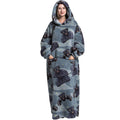 HugWear™ | Midnight Panther Oversized Hoodie Blanket