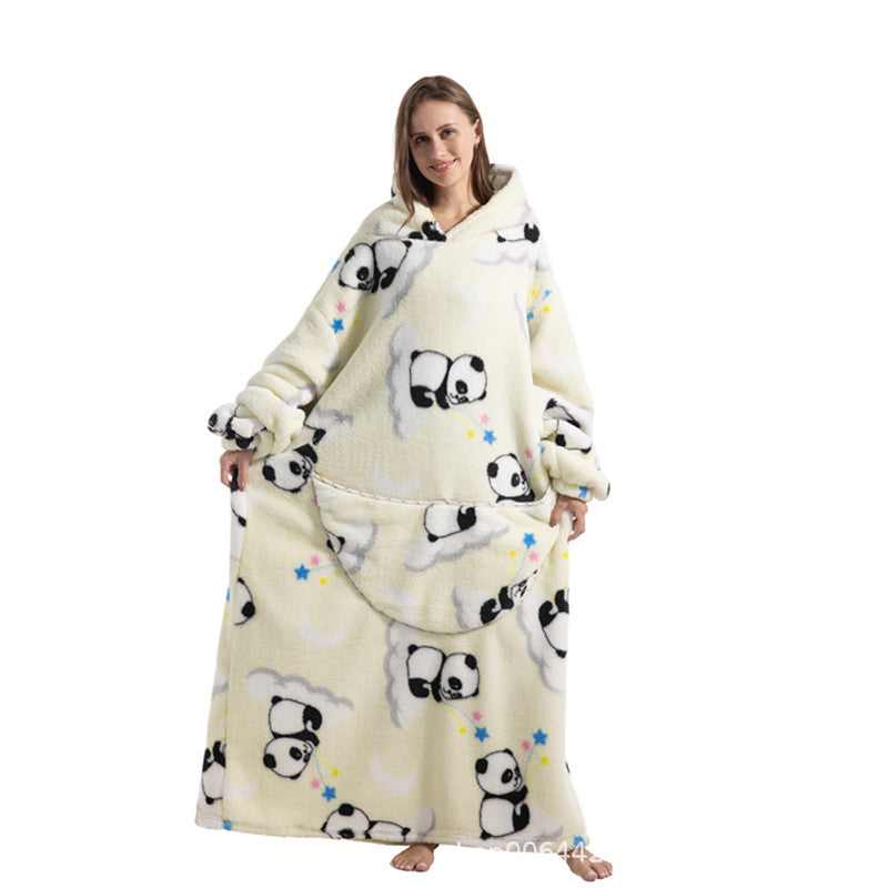 HugWear™ | Panda Cloud Oversized Hoodie Blanket