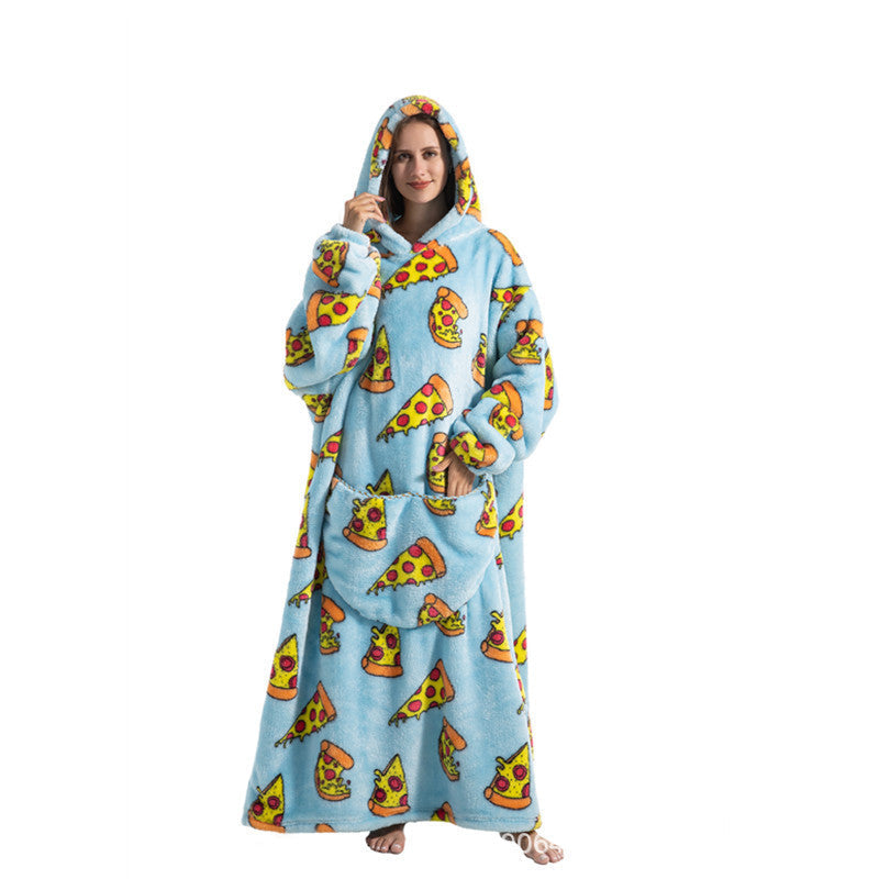 HugWear™ | Pizza Party Oversized Hoodie Blanket