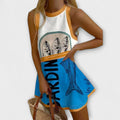 Isoria – Mini Dress with Nautical Patterns