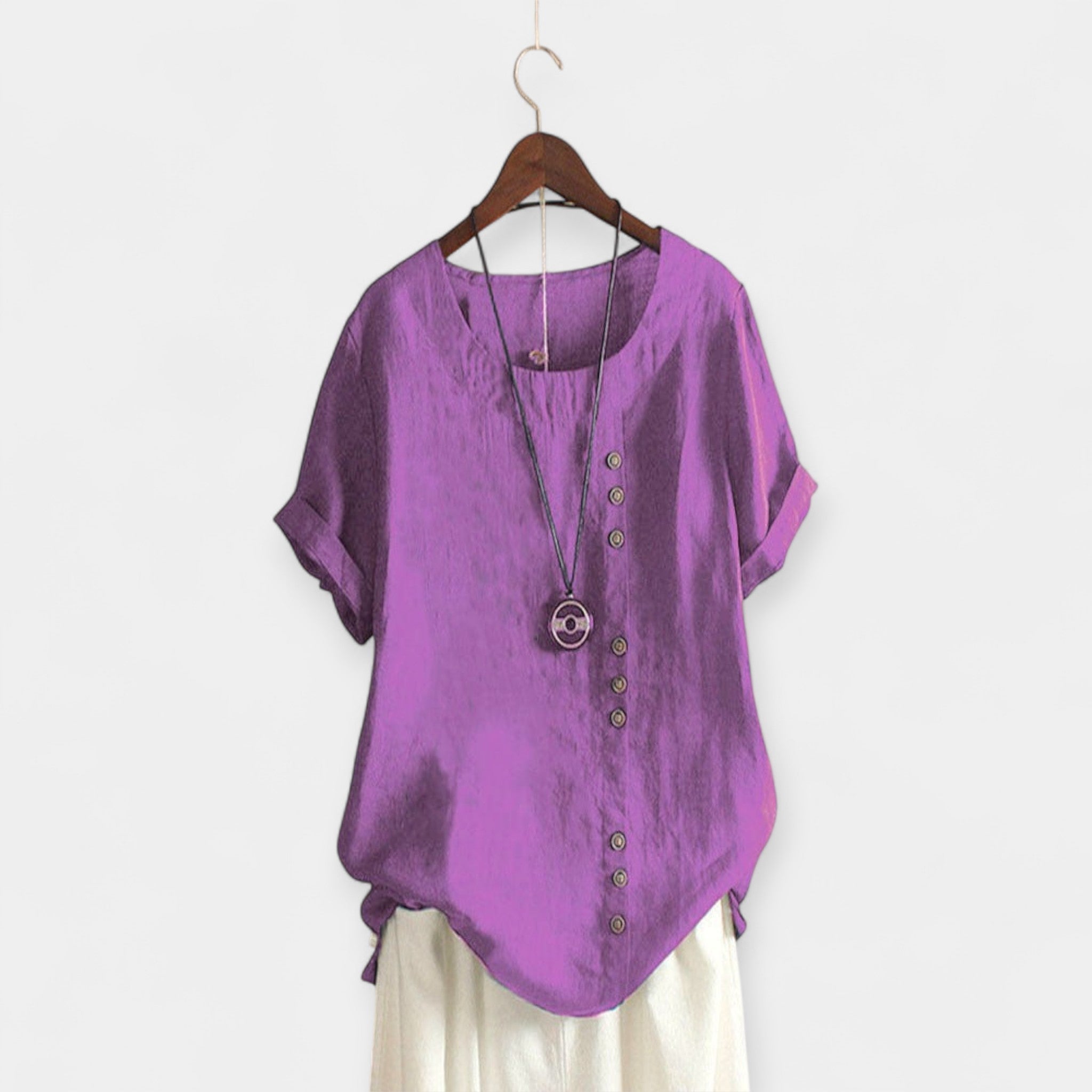 Short Sleeve Shirt with Buttons