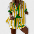 Halora – Yellow Linen Set with Style