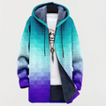 Jacket with Hexagonal Gradient Pattern