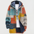 Jacket with Geometric Colored Blocks
