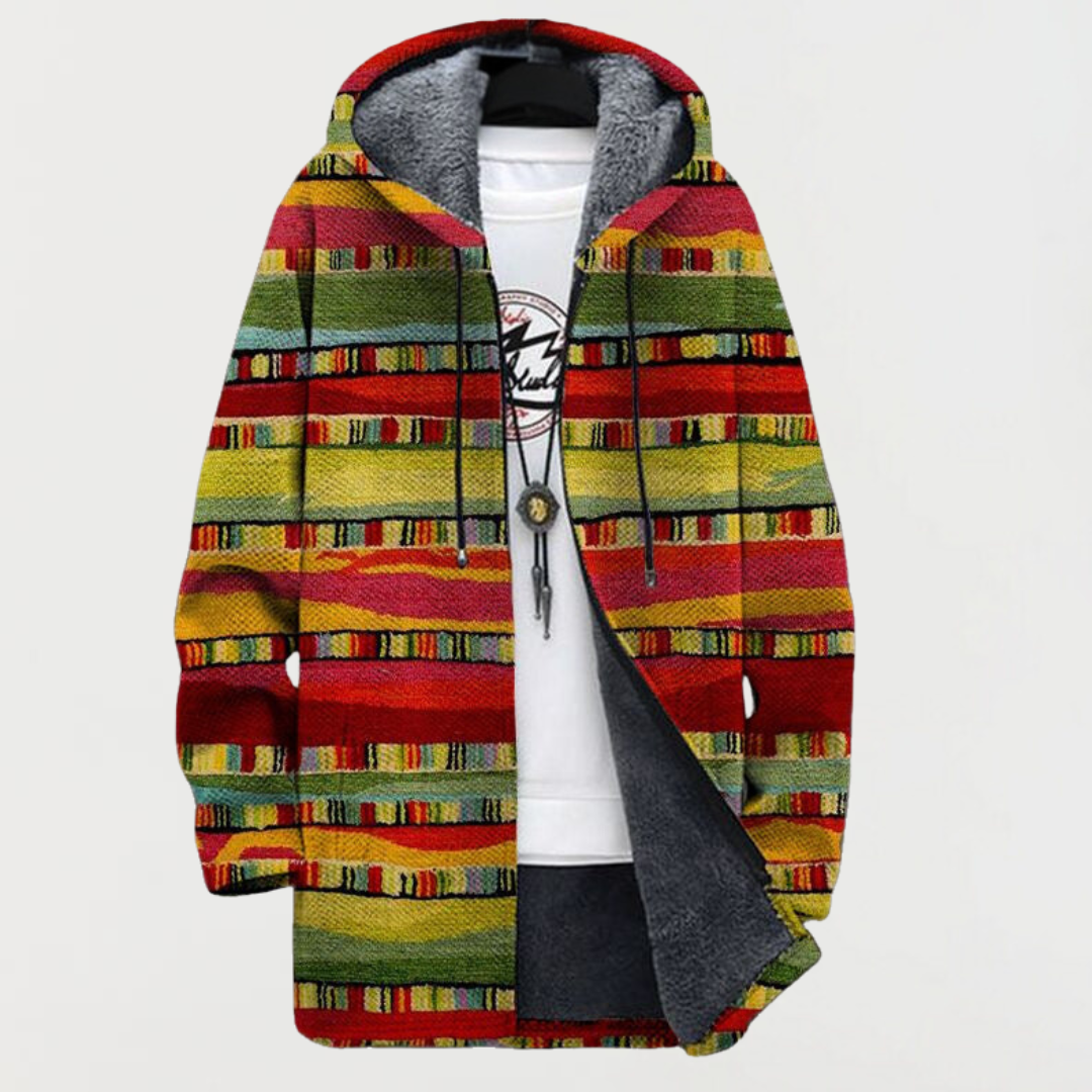 Cardigan cu Motive Etnice
