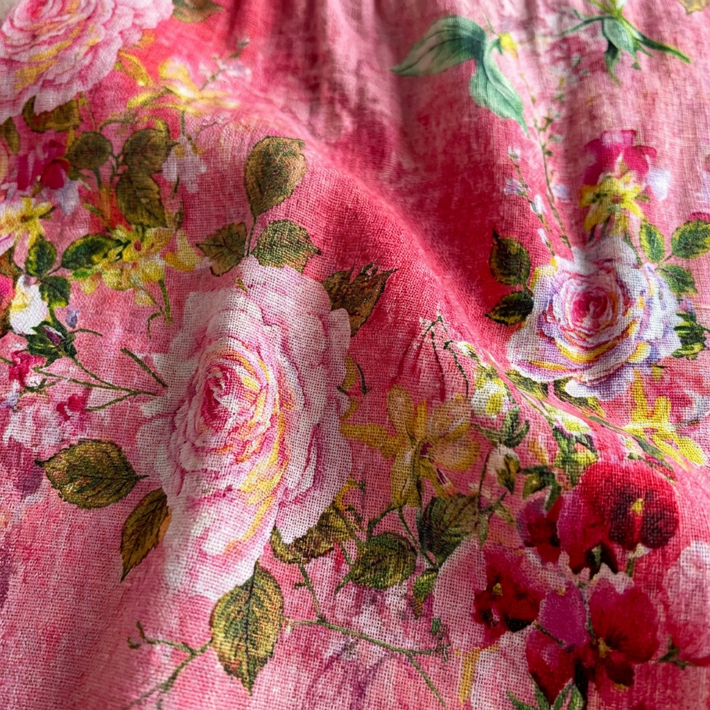 Flower Dress with Flowing Silhouette