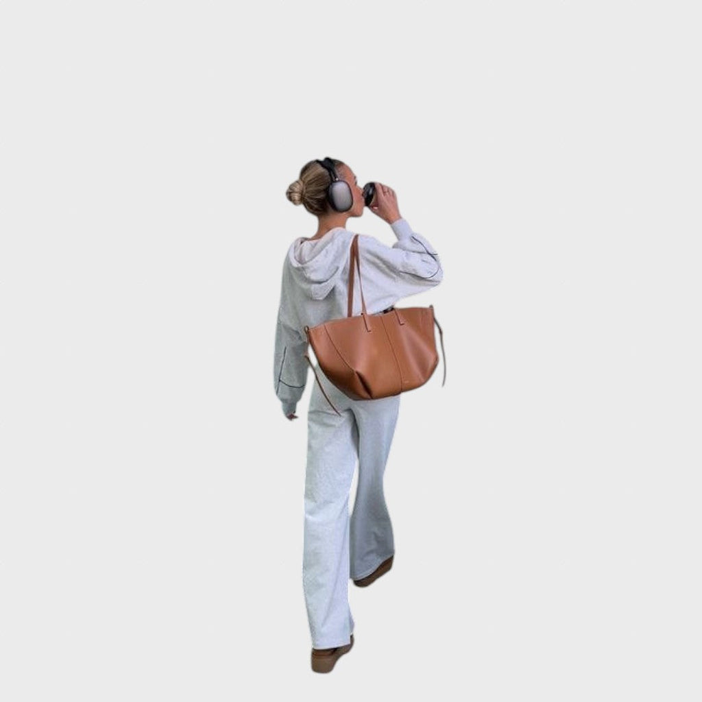 Happiness | Women's Leather Tote Bag
