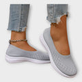 Braided ballerinas with non-slip sole